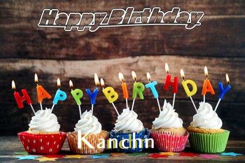 Happy Birthday Kanchn Cake Image