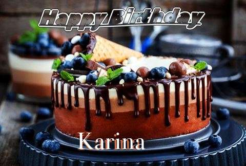 Happy Birthday Cake for Karina