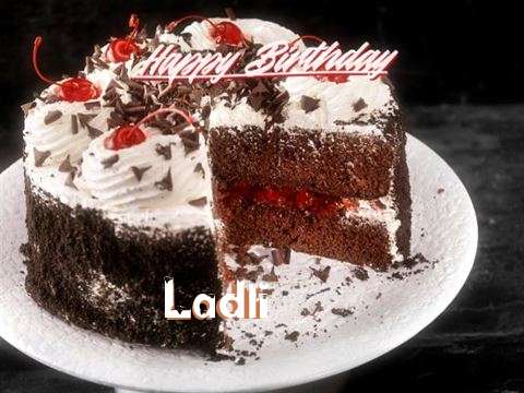 Happy Birthday Ladli Cake Image
