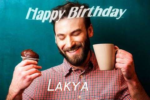 Happy Birthday Lakya Cake Image