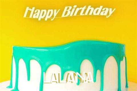 Happy Birthday Lalana Cake Image