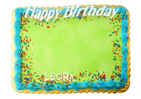 Happy Birthday Leora Cake Image