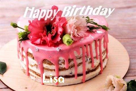 Happy Birthday Cake for Lisa
