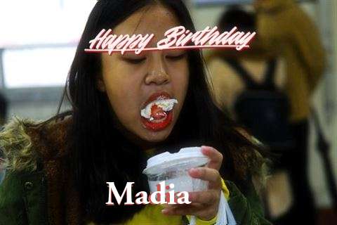 Birthday Wishes with Images of Madia