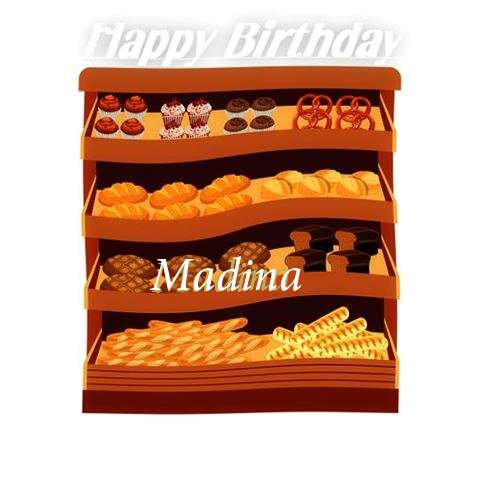 Happy Birthday Cake for Madina