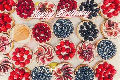 Happy Birthday Mae Cake Image
