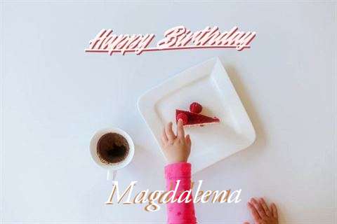 Happy Birthday Magdalena Cake Image