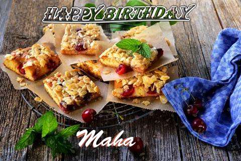 Happy Birthday Cake for Maha