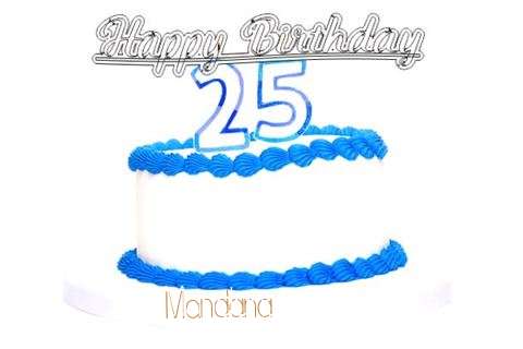 Happy Birthday Mandana Cake Image