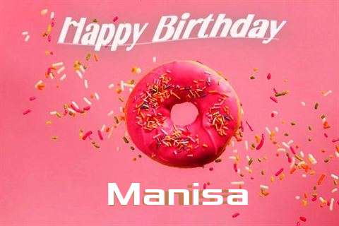 Happy Birthday Cake for Manisa