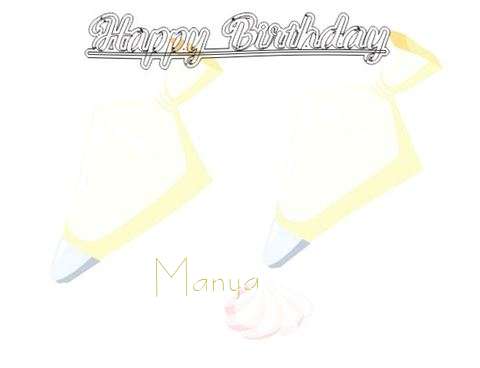 Birthday Wishes with Images of Manya