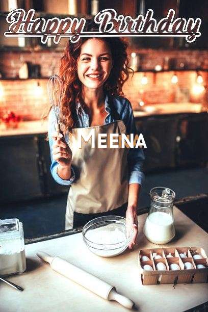 Happy Birthday Cake for Meena