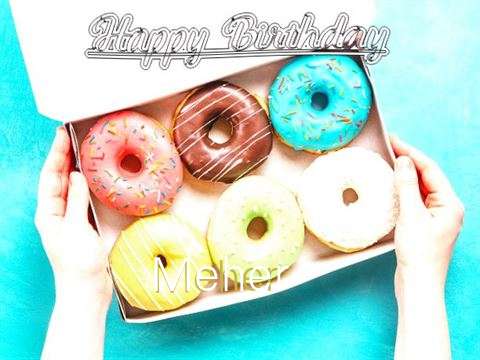 Happy Birthday Meher Cake Image