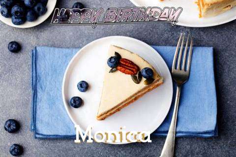 Happy Birthday Monica Cake Image