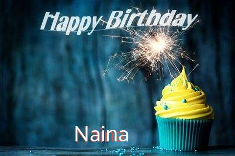 Happy Birthday Naina Cake Image