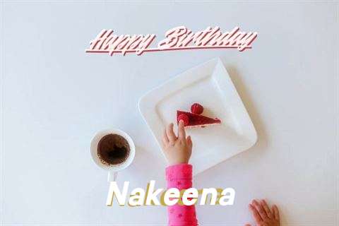 Happy Birthday Nakeena Cake Image