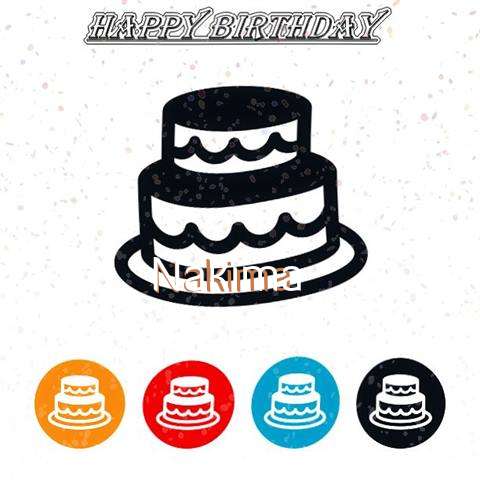 Happy Birthday Nakima Cake Image