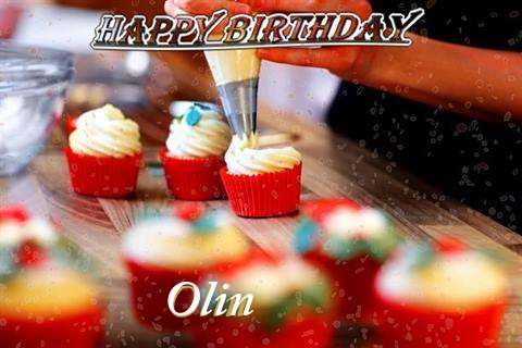 Happy Birthday Olin Cake Image