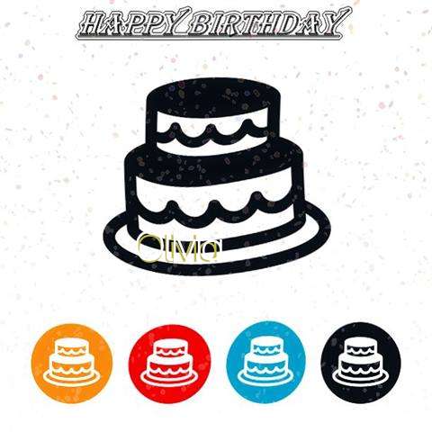 Happy Birthday Olivia Cake Image