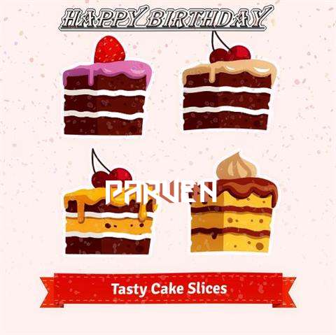 Happy Birthday Parven Cake Image