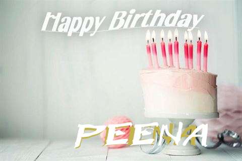 Happy Birthday Peena Cake Image
