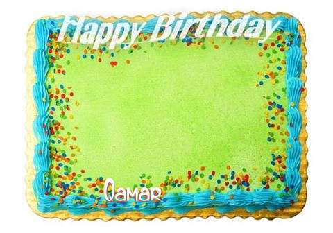 Happy Birthday Qamar Cake Image