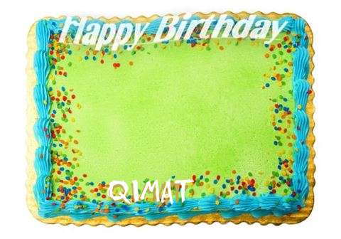 Happy Birthday Qimat Cake Image