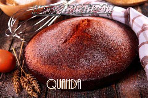 Happy Birthday Quanda Cake Image