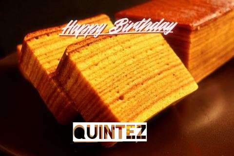 Happy Birthday Quintez Cake Image