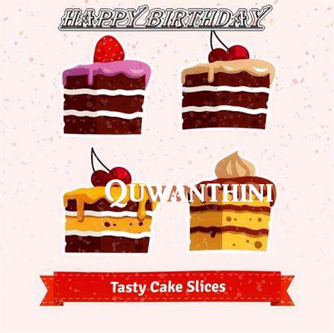 Happy Birthday Quwanthini Cake Image