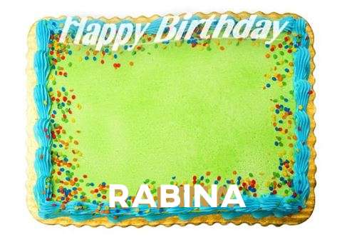 Happy Birthday Rabina Cake Image