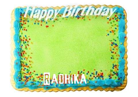 Happy Birthday Radhika Cake Image