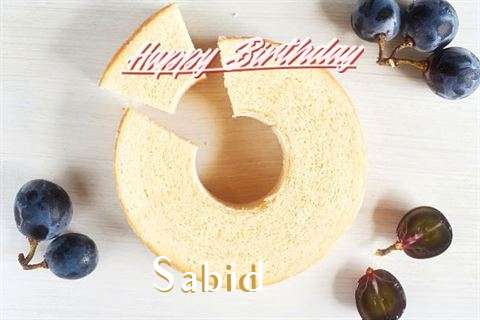 Happy Birthday Sabid Cake Image