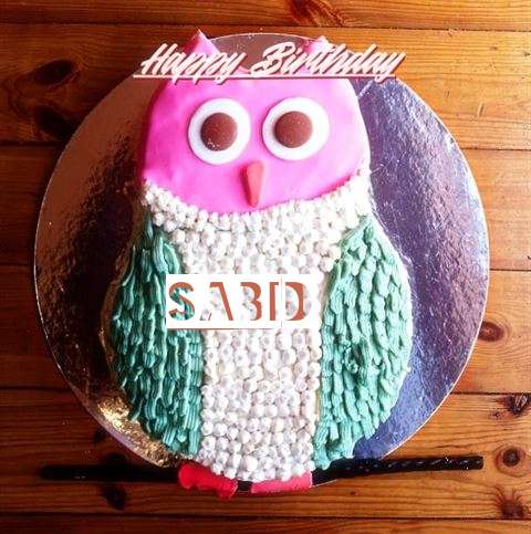 Happy Birthday Cake for Sabid