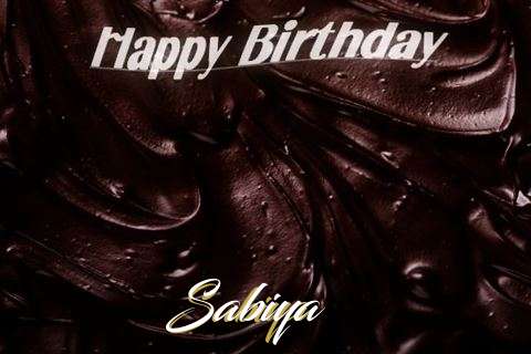 Happy Birthday Sabiya Cake Image