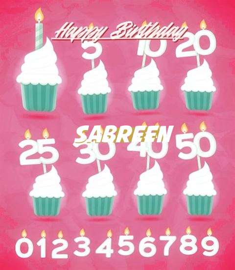 Birthday Wishes with Images of Sabreen