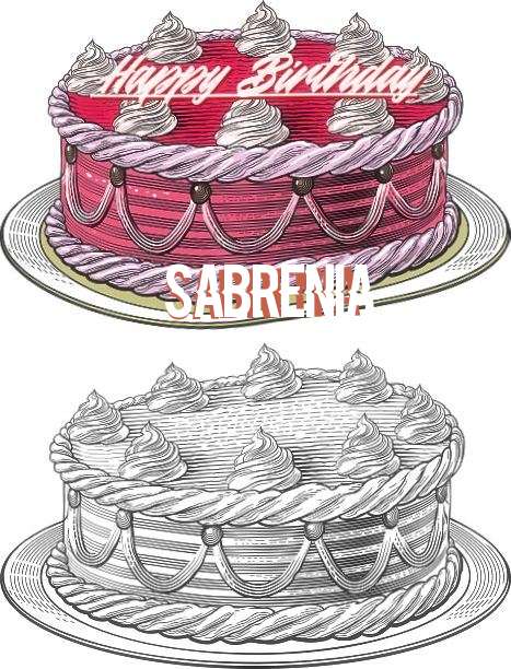 Happy Birthday Sabrenia Cake Image