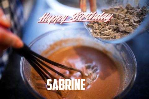 Happy Birthday Sabrine Cake Image