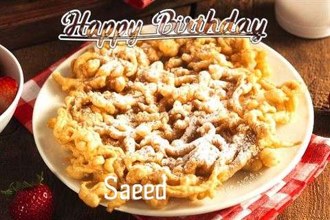 Happy Birthday Saeed Cake Image