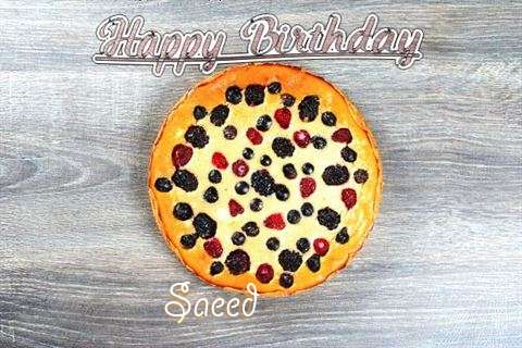 Happy Birthday Cake for Saeed