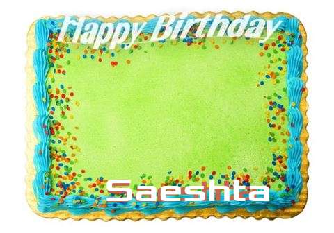 Happy Birthday Saeshta Cake Image