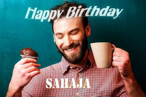 Happy Birthday Sahaja Cake Image