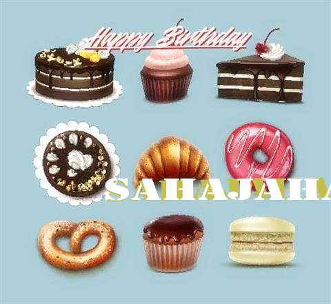 Happy Birthday Sahajaha Cake Image
