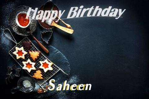 Happy Birthday Saheen Cake Image