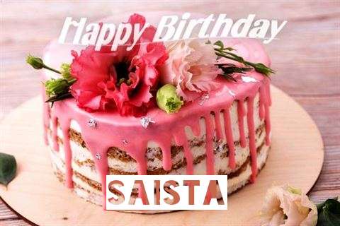 Happy Birthday Cake for Saista