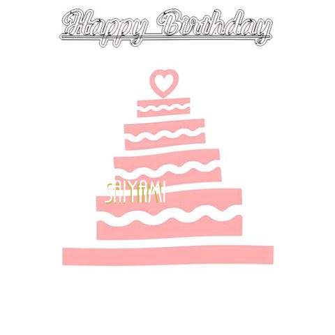 Happy Birthday Saiyami Cake Image