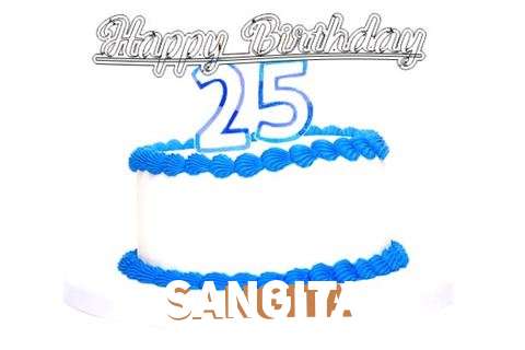 Happy Birthday Sangita Cake Image