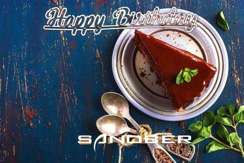 Happy Birthday Sanober Cake Image