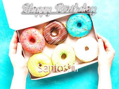 Happy Birthday Santoshi Cake Image
