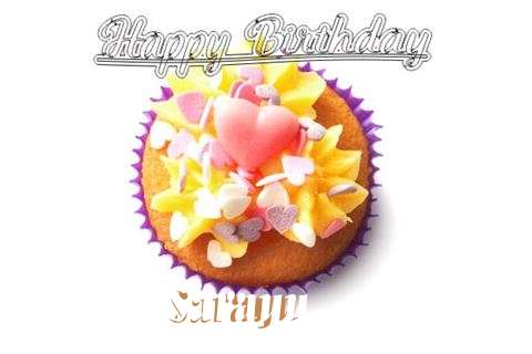 Happy Birthday Sarayu Cake Image